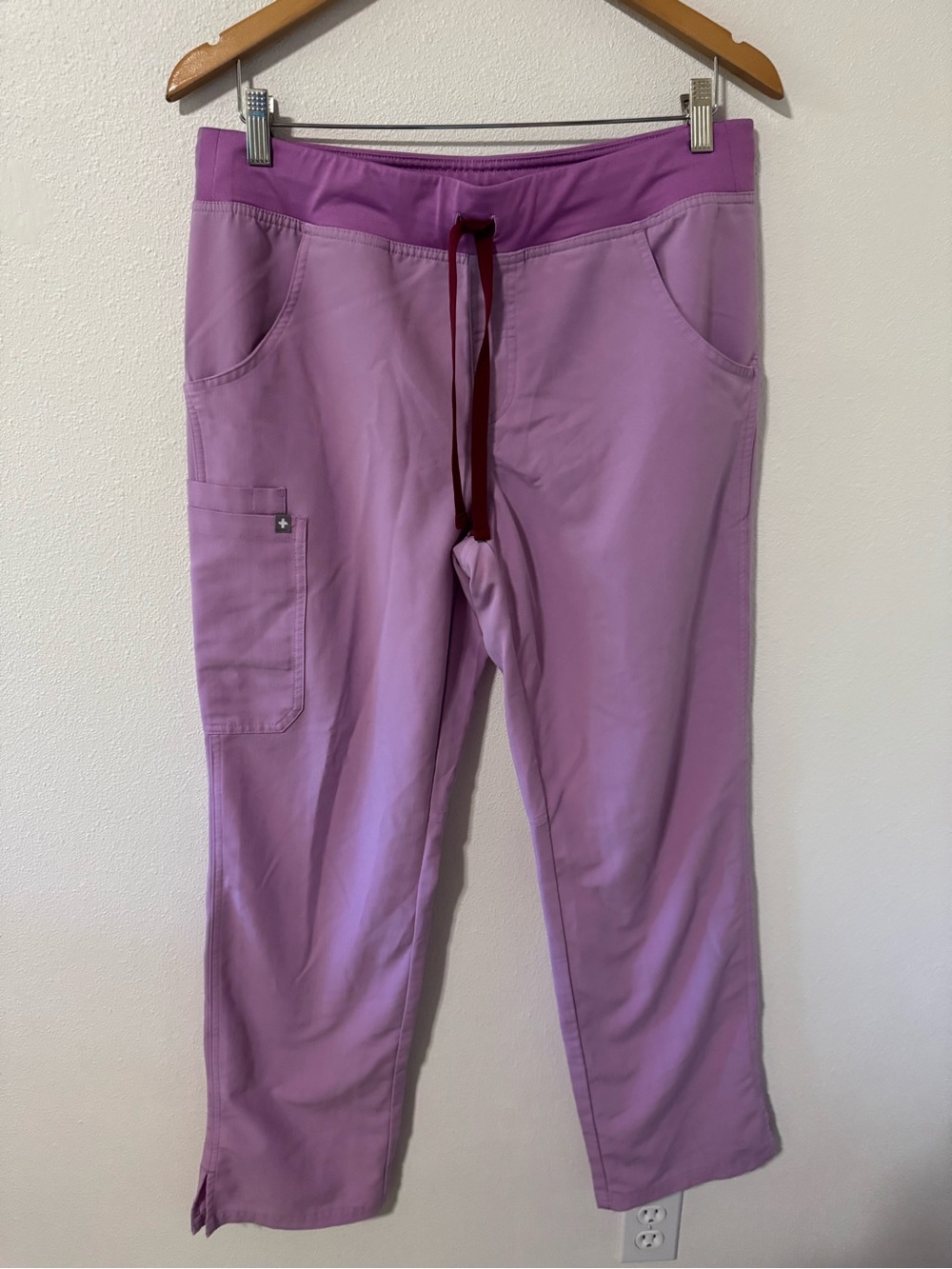 Figs Kade Cargo Scrub Pants Dusk (Lavender) Straight Leg Medical Clinic-Medium